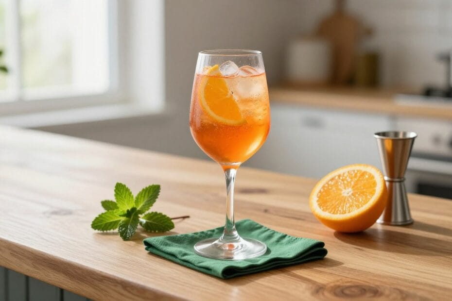 Aperol Spritz smak vape, gorzko-pomarańczowy aperitif, włoski drink vape, pomarańczowy koktajl z lodem - Jak zrobić drink z Aperolem – prosty przepis na lekki aperitif