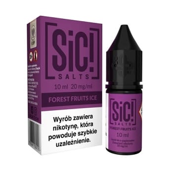 Owoce z lodem, e-liquid owocowy ice, mrożone jagody, chłodne winogrona, orzeźwiające smaki vape - Leśne Owoce Lodowe Liquid Sic Salts 10ml Forest Fruits Ice...