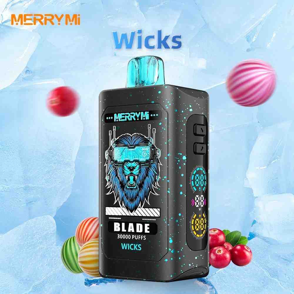 Merrymi Blade 30000 bateria 920 mAh, pojemność liquidu 26 ml vape, wskaźnik baterii e-papierosa - Merrymi Blade 30000 puffs Honey peach - Vapixo