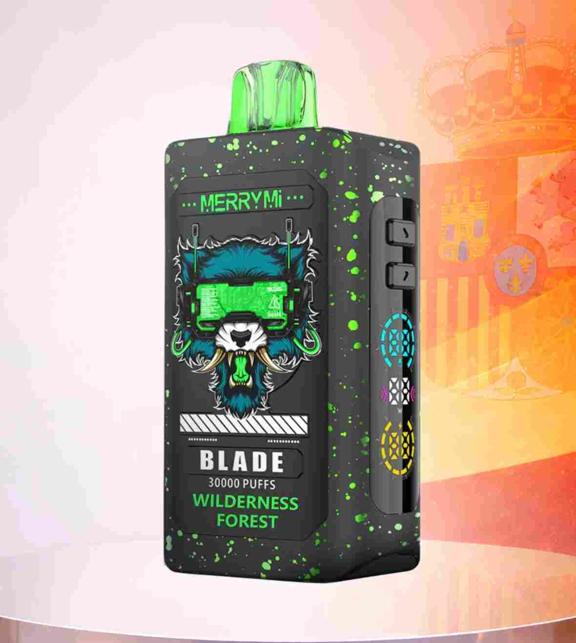 MERRYMI Blade 30000 jednorazowy vape futurystyczny, wyróżniający się vape, e-papieros na tle generycznych jednorazówek - Merry Mi Blade Jednorazowy e-papieros 30000 Buchów o smaku...