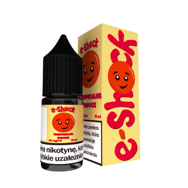 e-liquid smaki egzotyczne, koktajlowe smaki vape, tropikalne owoce vape, drinki koktajlowe vape - Liquid E-shock Salt 20mg - Tropikalne Owoce - b2b.brand.e...