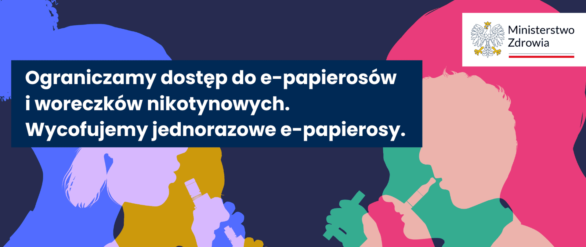 Infografika przedstawiająca kroki i ramy czasowe procesu legislacyjnego dotyczącego zakazu jednorazowych e-papierosów (RM, KE, Dziennik Ustaw, vacatio legis).