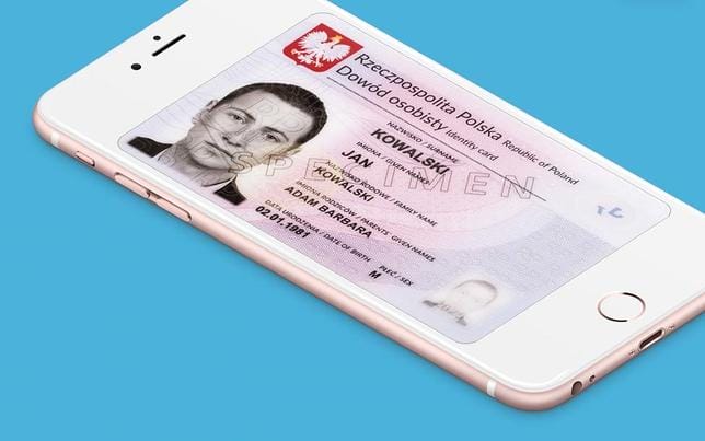 Ręka kuriera skanująca dowód osobisty klienta w celu weryfikacji wieku przy odbiorze przesyłki z e-papierosem.