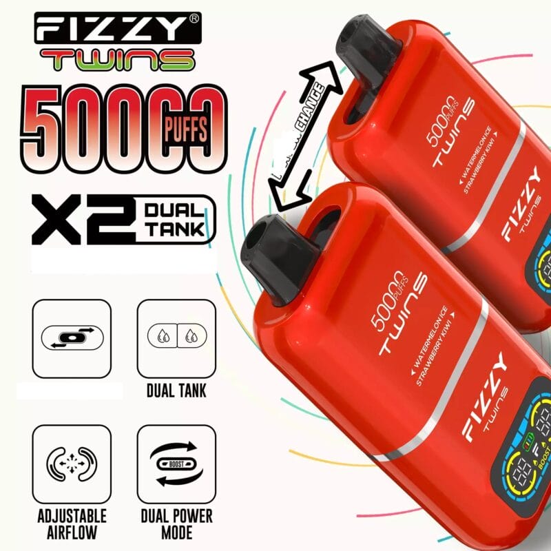 fizzy twins 50000 puffs dual t