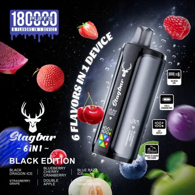 stag bar 6in1 180000 puffs jednorazowy vape