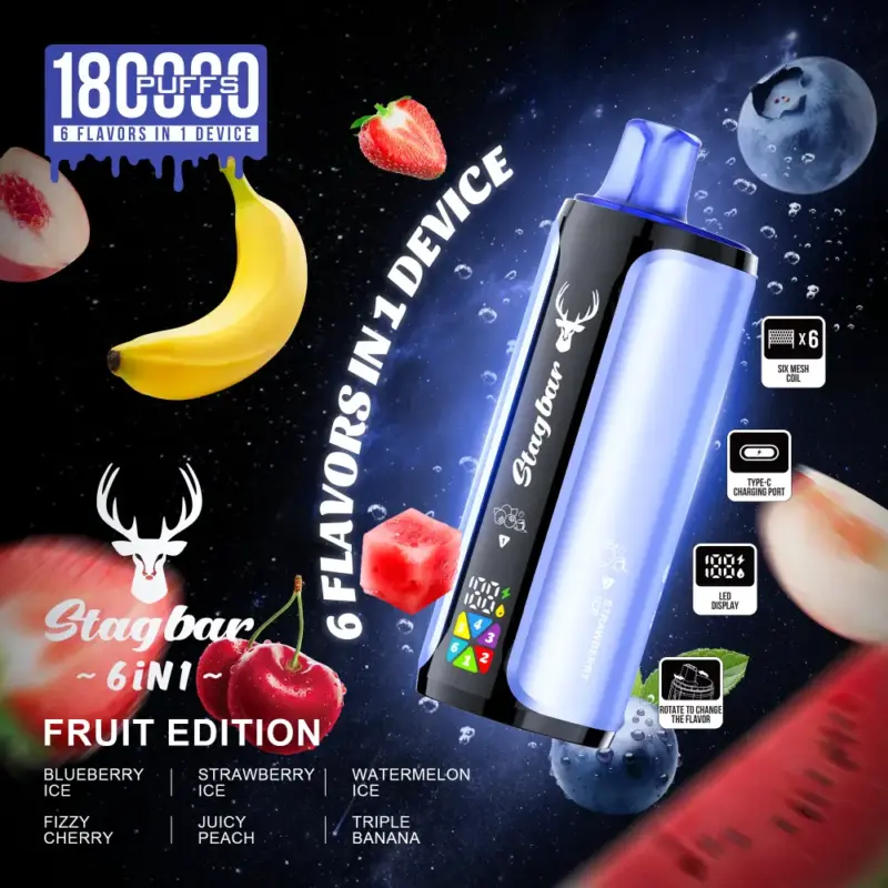 stag bar 6in1 180000 puffs jednorazowy vape