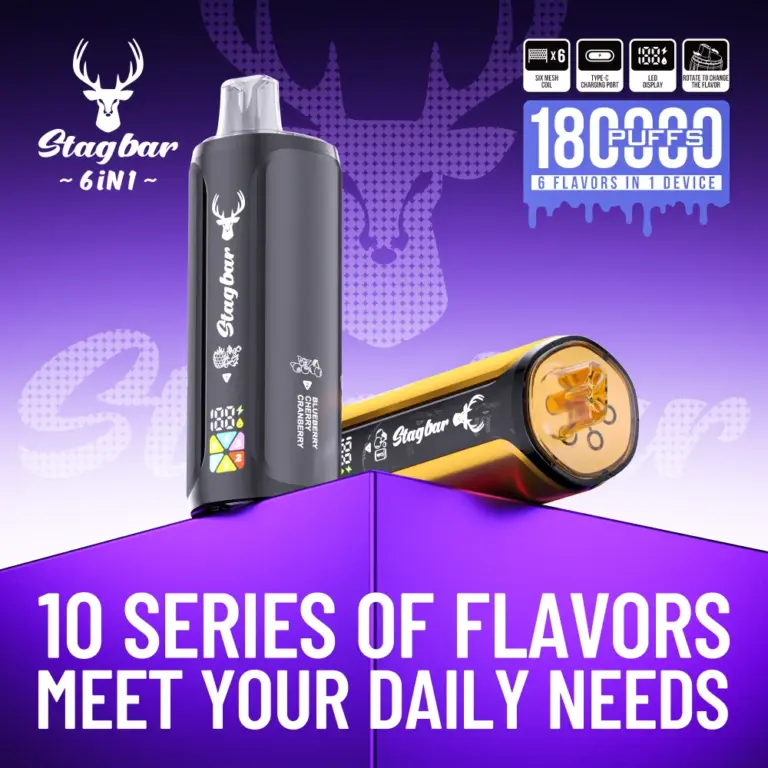 stag bar 6in1 180000 puffs jednorazowy vape