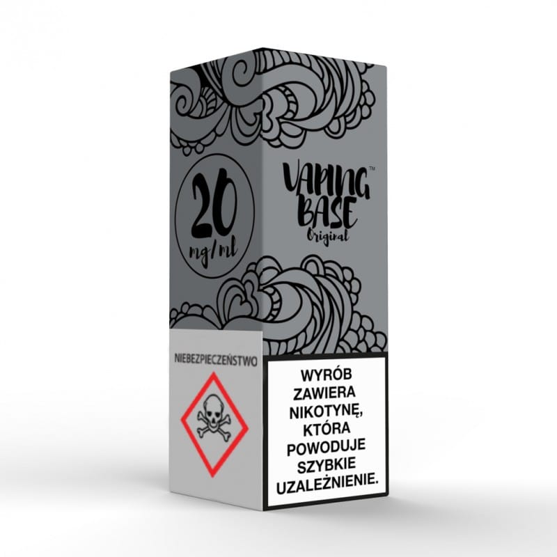 Różne buteleczki z płynami do e-papierosów lub same e-papierosy z wyraźnie oznaczonymi stężeniami nikotyny: 0%, 2% (20 mg/ml).