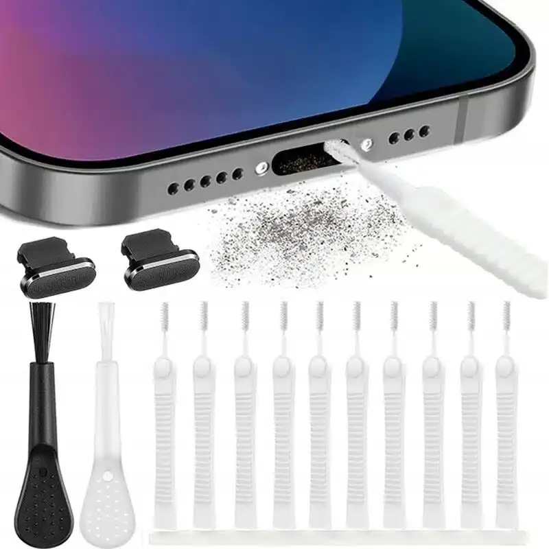 Zbliżenie na port ładowania USB-C w e-papierosie MerryMi, z symbolem sprawdzania jakości i potencjalnych problemów z ładowaniem.